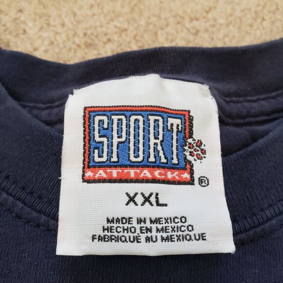 Vintage Thrashed Penn State Nittany Lions Size 2XL Mens Blue NCAA T-Shirt PSU - Picture 5 of 8